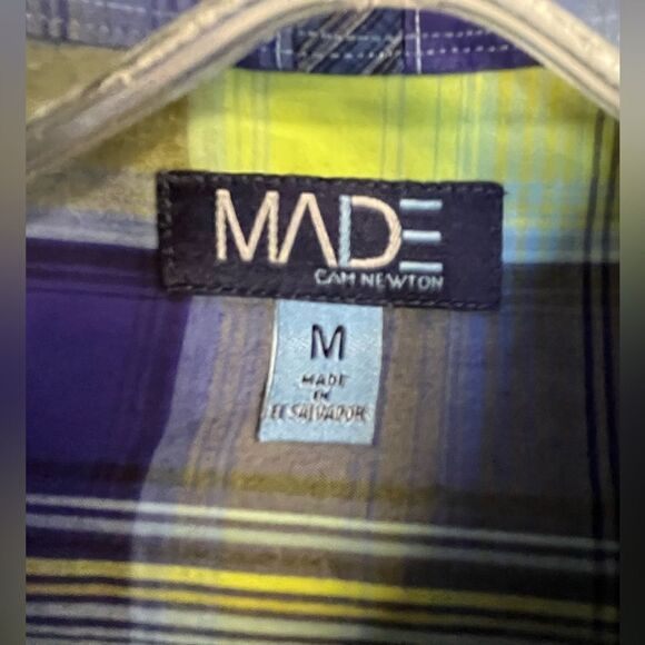 𝅺MADE Cam Newton Striped Dress Shirt - Picture 3 of 5